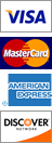  We accept Visa, MasterCard, American Express, and Discover